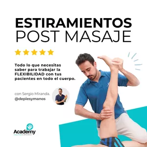Imagen de portada para Curso online Curso de Estiramientos Post Masaje con Sergio Miranda