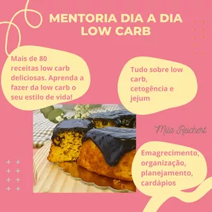 Imagem de capa para o Curso online Mentoria Dia a Dia Low Carb
