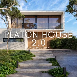 Imagem de capa para o Curso online Projeto Arquitetônico Completo Platon House 2.0 - A Casa dos Seus Sonhos! Para Lote de 15X25 Metros