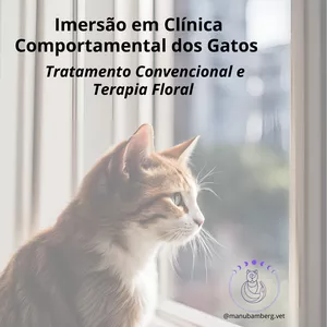 Imagem de Imersão em Clinica Comportamental de Gatos -Tratamento Convencional e Terapia Floral criado por Manuela Bamberg na hotmart