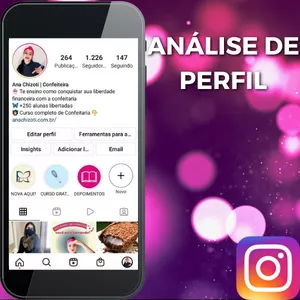 Imagem de capa para o Curso online Análise de Perfil do Instagram