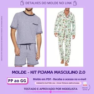 Imagem de capa para o Curso online Molde Kit Pijama Masculino 2.0