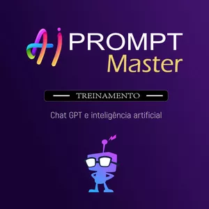 Imagem de capa para o Curso online AI Prompt Master