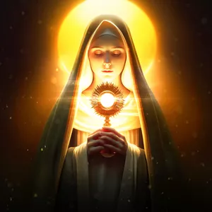 Imagem de capa para o Curso online MARIA E A EUCARISTIA - POSTER