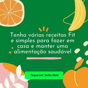 Imagem de capa para o Ebook RECEITAS FIT EM CASA