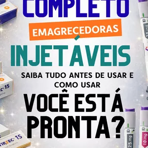 Imagem de capa para o Ebook Guia completo das emagrecedoras (injetavéis)