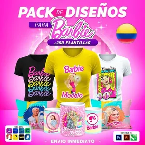 Imagen de portada para Curso online Mega pack +250 diseños de barbie #2