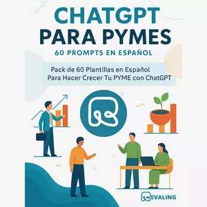 Imagen de portada para Ebook ChatGPT para PYMEs: 60 Prompts en Español