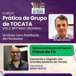 Imagem de capa para o Curso online Prática de Grupo Vol. 2 - Instrumentos em Eb - Clave de Fá