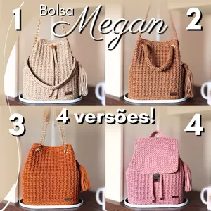 Bolsa de Crochê Megan 4 em 1