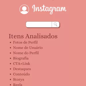 Imagem de capa para o Serviço online Analise de Perfil - Instagram 