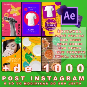 Cover image for Online course "Pacote de Templates After Effects: Deixe seu Instagram Incrível em Minutos!"