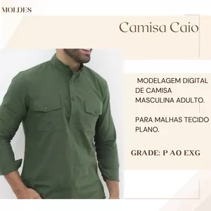 Imagem de capa para o Ebook Camisa Masculina Caio 