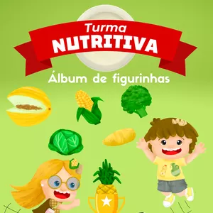 Imagem de capa para o Ebook Álbum de figurinhas - Turma Nutritiva