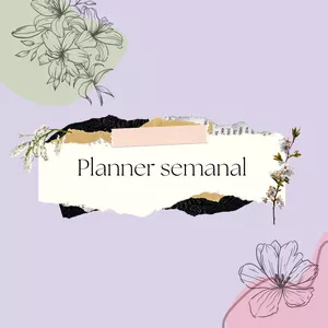 Imagem de capa para o Ebook PLANNER SEMANAL (+ de 25 modelos para você organizar sua semana)