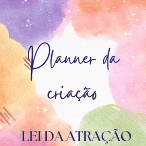 Imagem de capa para o Ebook Planner da criação - Lei da atração