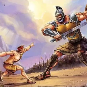 Imagem de capa para o Ebook A história do Gigante Golias.