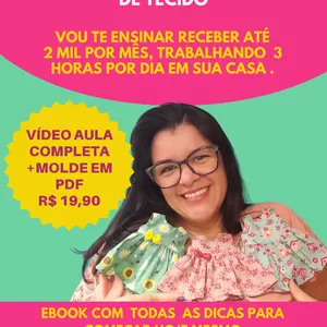 Imagem de capa para o Ebook Ebook renda extra com vestidos para boneca