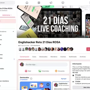 Cover image for Online course Reto 21 Días: ¡Alcanza el Nivel B2 en Inglés y Obtén Tu Certificado!