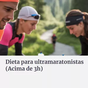 Imagem de capa para o Ebook Dieta- "Ultramaratona &amp; Ironman"-Acima-de-3h