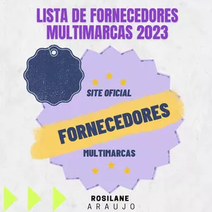 Imagem de capa para o Ebook LISTA DE FORNECEDORES MULTIMARCAS 2023