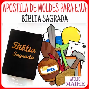Imagem de capa para o Ebook BÍBLIA SAGRADA apostila de moldes para EVA