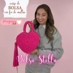 Imagem de capa para o Curso online Bolsa Coração em Crochê - Meiguice 2.0