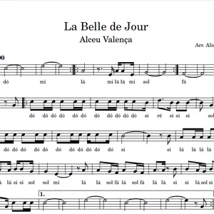 Imagem de capa para o Ebook La Belle de Jour (Alceu Valença) | Partitura Facilitada em Dó Maior