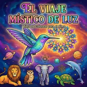 Imagen de portada para Ebook Libro de Colorear: El Viaje Místico de Luz (Meditación y Paz Interior)