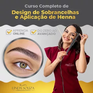 Imagem do curso Curso Completo de Design de Sobrancelhas e Aplicação de henna
