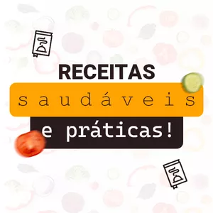 Imagem de capa para o Ebook Receitas saudáveis e práticas!