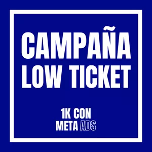 Imagen de portada para Curso online CAMPAÑA LOW TICKET