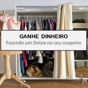 Imagem de capa para o Ebook Ganhe dinheiro fazendo um "detox" no seu roupeiro