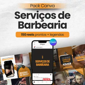 Imagem de capa para o Curso online Pack 150 Reels Barbearia