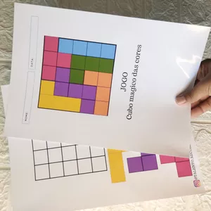 Imagem de capa para o Ebook Jogo Cubo Magico das Cores