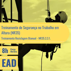 Curso Treinamento de Segurança no Trabalho em Altura (NR35) - Reciclagem
