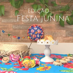 Imagem de capa para o Ebook Festa Junina - Costura Criativa e Gastronomia e-book