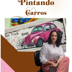 Curso Pintura em Tecido - Curso Pintando Carrinhos 