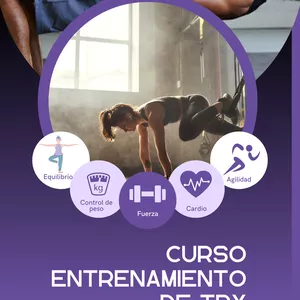 Imagem de capa para o Curso online 70 Ejercicios en suspensión con TRX