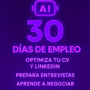 Imagen de portada para Curso online Reto 30 Días: Encuentra Trabajo con IA