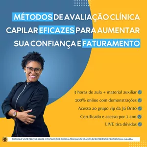 Imagem de capa para o Curso online Métodos de Avaliação Clínica Capilar eficazes para Aumentar sua Confiança e Faturamento