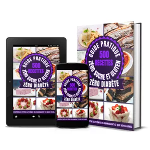 Image de couverture pour le Cours en ligne Guide Pratique 500 Recettes Zéro Sucre et Gluten