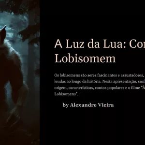 Imagem de capa para o Ebook A Luz da lua: Contos de Lobisomem 