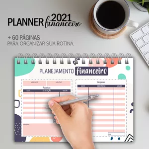 Imagem de capa para o Ebook Planner 2021 - Planejamento e Organização Financeira