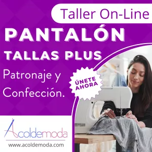 Imagen de portada para Curso online Patronaje y Confección de Pantalón Tallas Plus