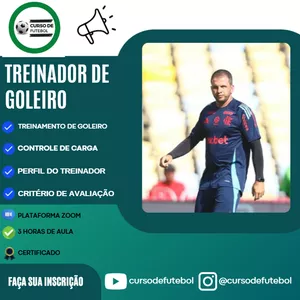 Imagem de capa para o Evento online CURSO DE FUTEBOL - TREINADORES DE GOLEIROS