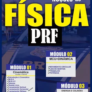 Imagem de capa para o Ebook FÍSICA PARA PRF (APOSTILA COMPLETA)
