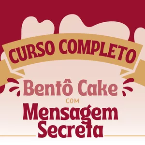 Curso Curso Completo Bentô Cake com Mensagem Secreta