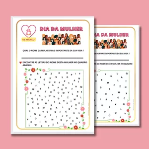 Imagem de capa para o Ebook ATIVIDADE PARA O DIA DA MULHER - EDUCAÇÃO INFANTIL