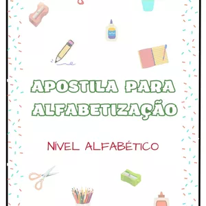 Apostila para alfabetização - Nível alfabético de escrita - Jaqueli...